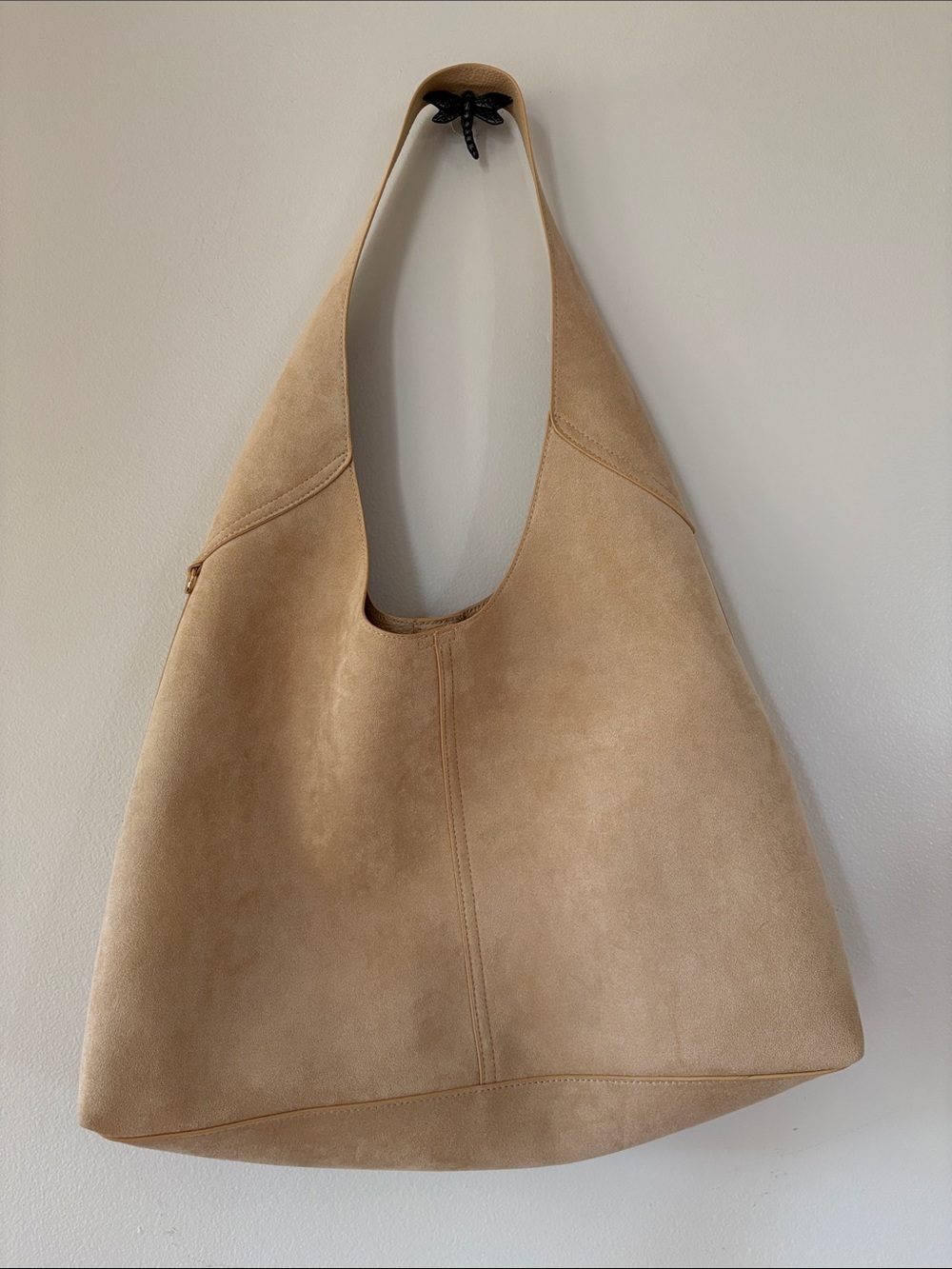 Universal Thread Tan Suede Shoulder Hobo Bag